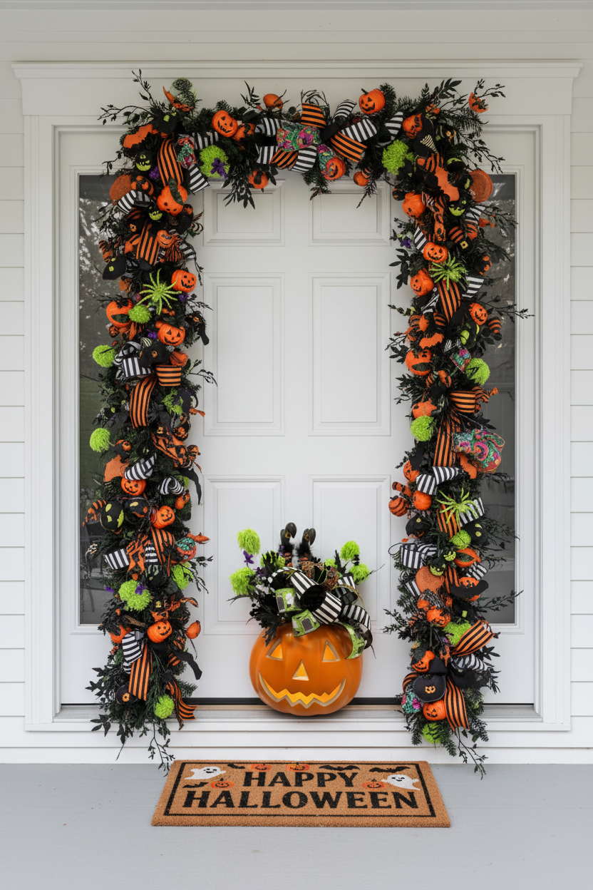 Bewitched Pumpkin — Lifestyle Porch Shot