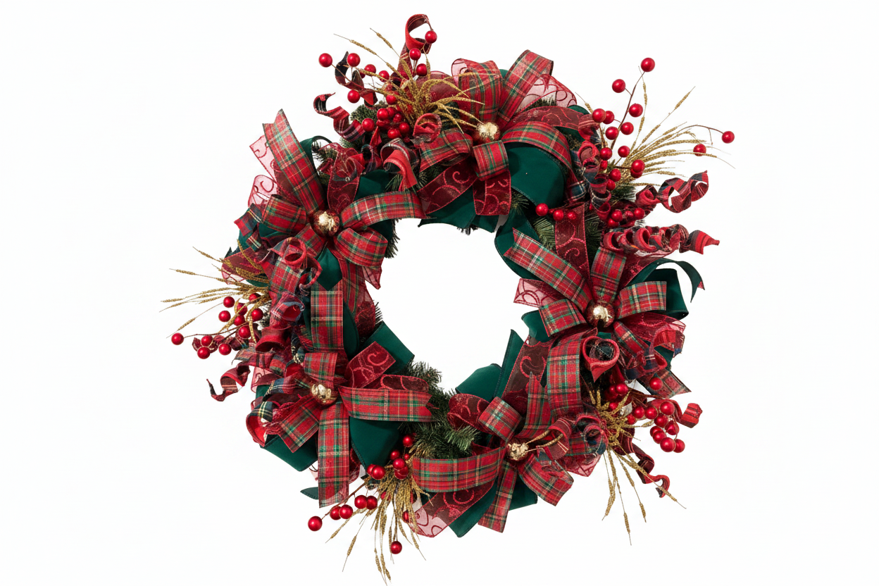 Christmas Wreath Clean Background