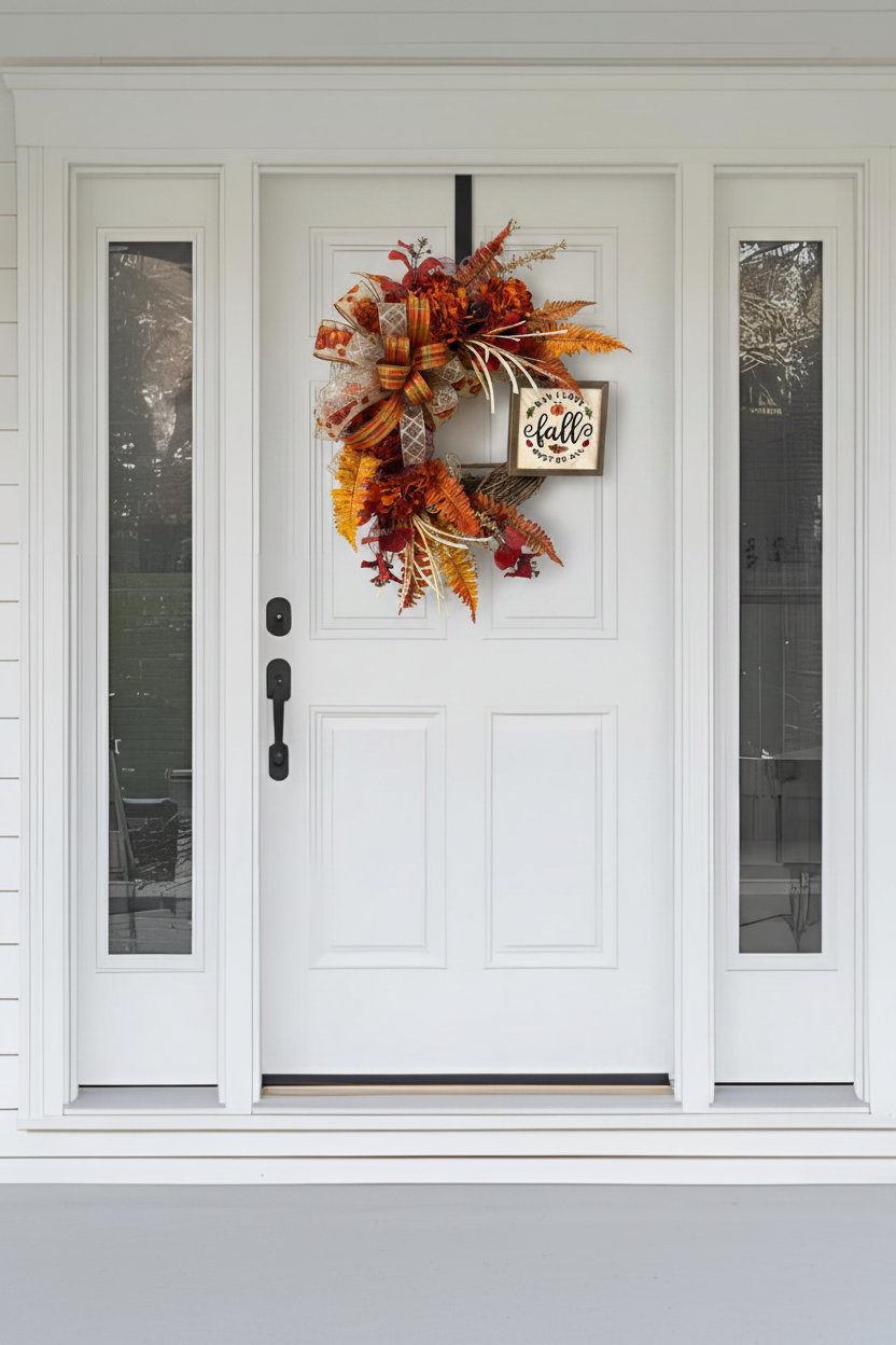 Fall Most of All Wreath on Door