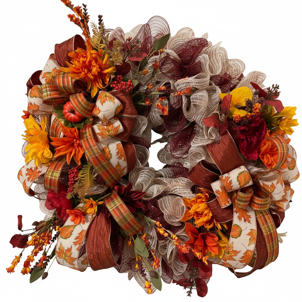 Fall Wreath - White Background
