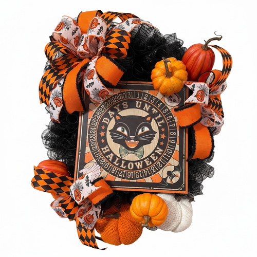 Halloween Wreath White Background