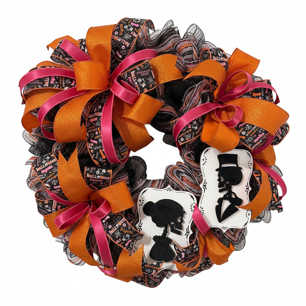 Summer-Ween Wreath White Background