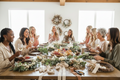 Wreath Making Party - Large Diverse Group